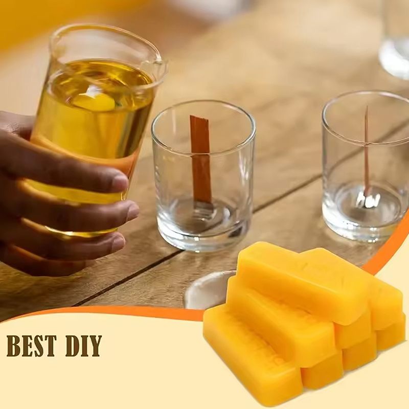 Candle Making With Beeswax - บล็อกขี้ผึ้งแท้ 4/8 ชิ้น วัสดุแว็กซ์คุณภาพสูง สำหรับงาน DIY